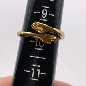 Elegant Gold Hand Ring